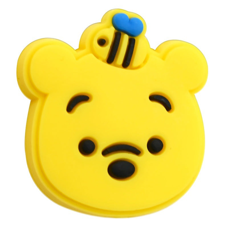 Wholesale  Random 100pcs/pack  Cartoon animal beaded PVC soft rubber beads